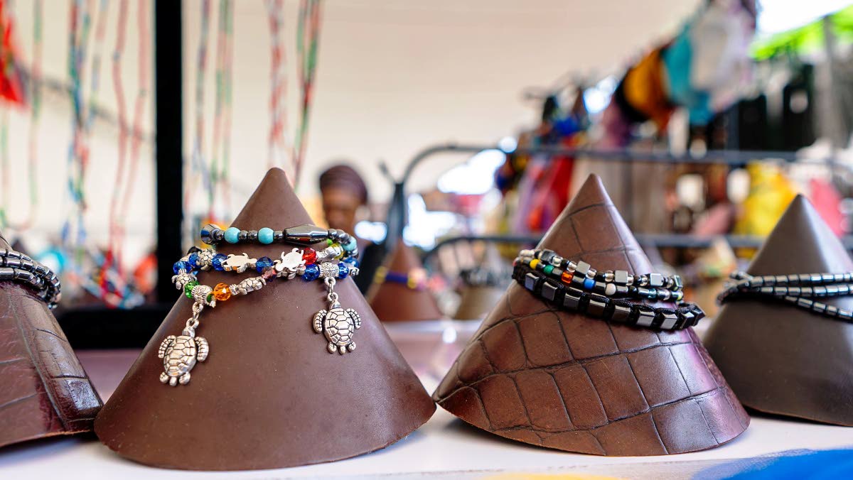 Handmade creations at the Grand Market, CARIFESTA XV.