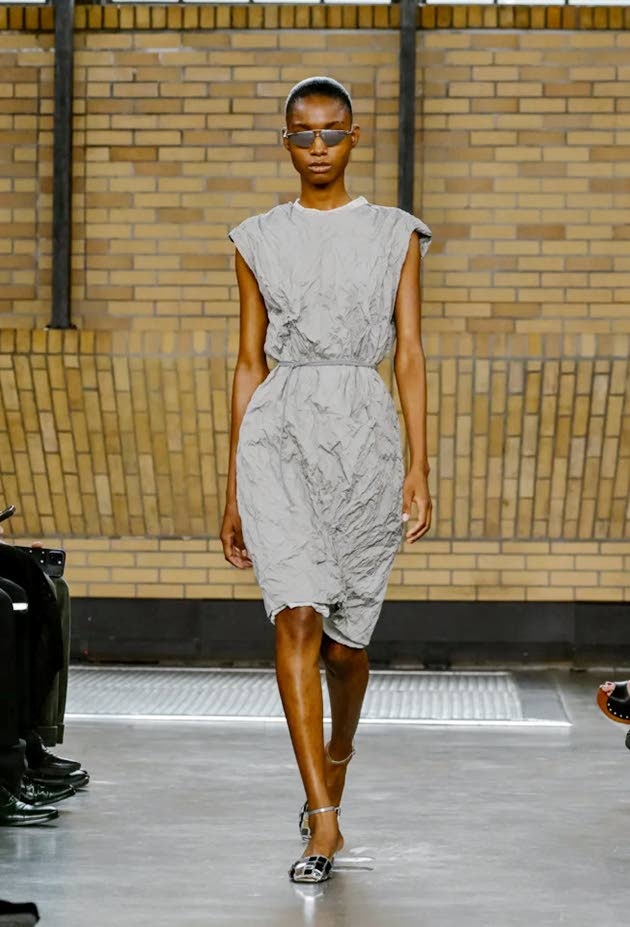 SAINT’s Dru Campbell for Calvin Klein’s new creative director Veronica Leoni’s debut show at Bryant Gallery last Friday.