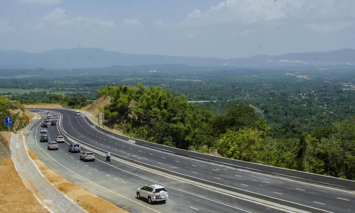 This file photo shows the Linstead-Moneague link of the North-South Highway built by China Harbour Engineering Company.