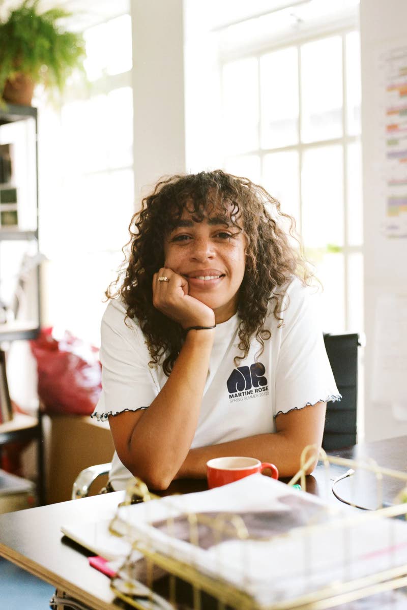 
Designer Martine Rose in her London studio.