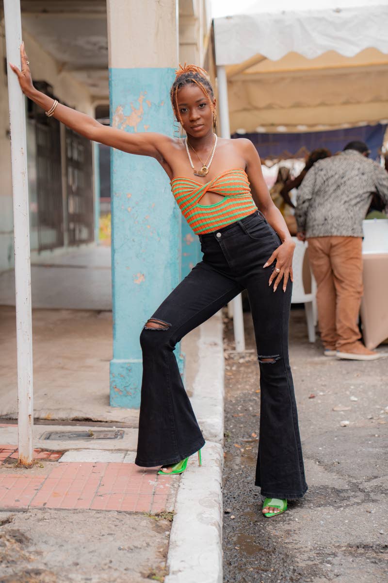 Gabrielle Hamilton strikes a fierce pose for our lens.