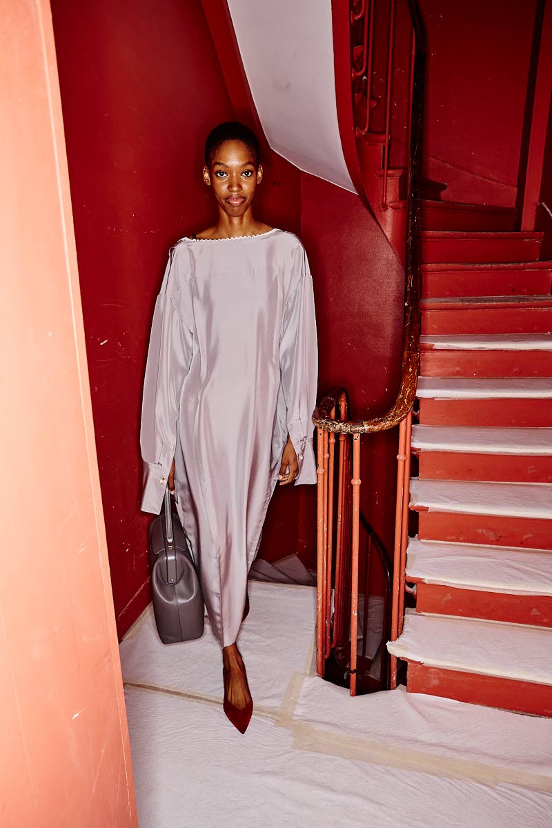 Rising Rock fashion star Jessie Craig backstage at the Carven Spring/Summer 2026 ready-to-wear collection show by the luxury fashion house’s new creative director, Mark Thomas.
