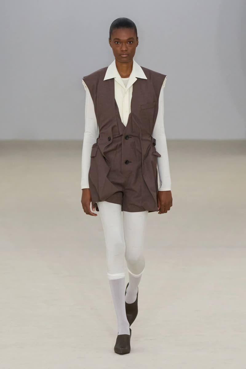 After strutting for Ferragamo and Bottega Veneta in Milan a week earlier, SAINT’s Naki Depass landed on the Parisian runway for Issey Miyake designer Satoshi Kondo’s 52-piece collection reveal last Friday.