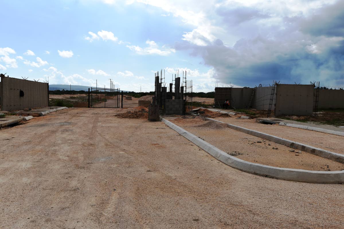 This 2022 photo shows an under-construction housing scheme in Bernard Lodge Estate.