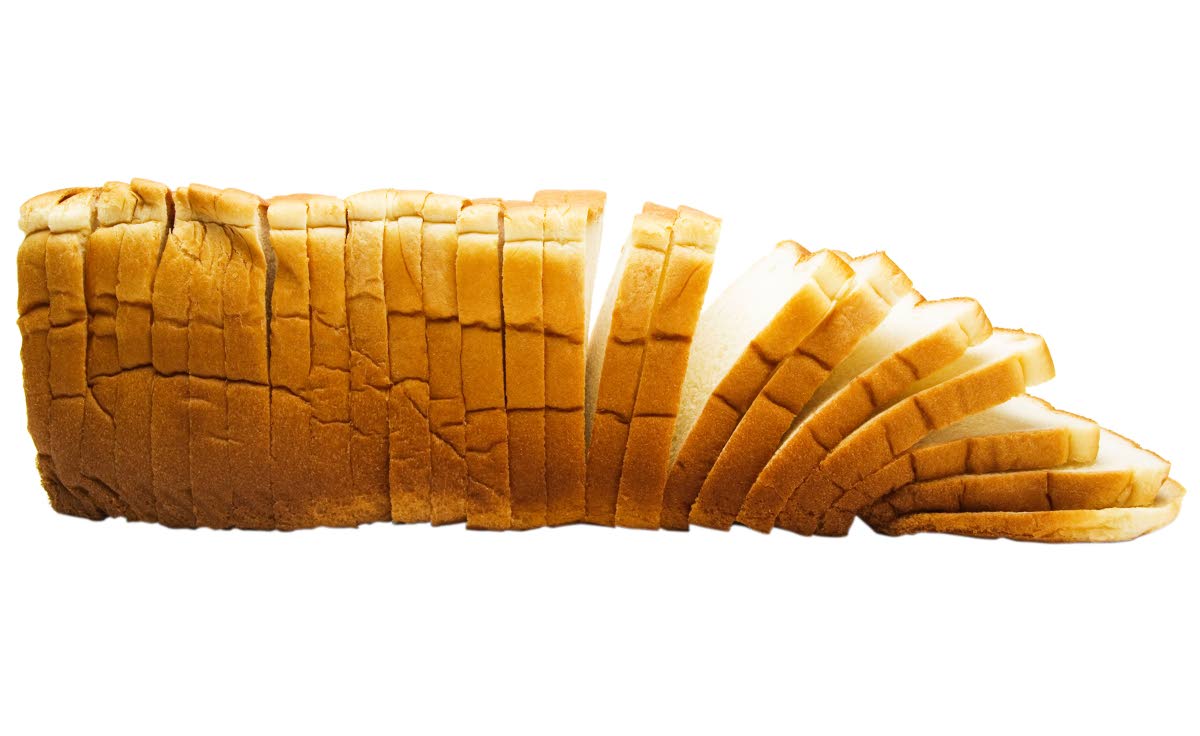 Representational image of sliced white bread. 