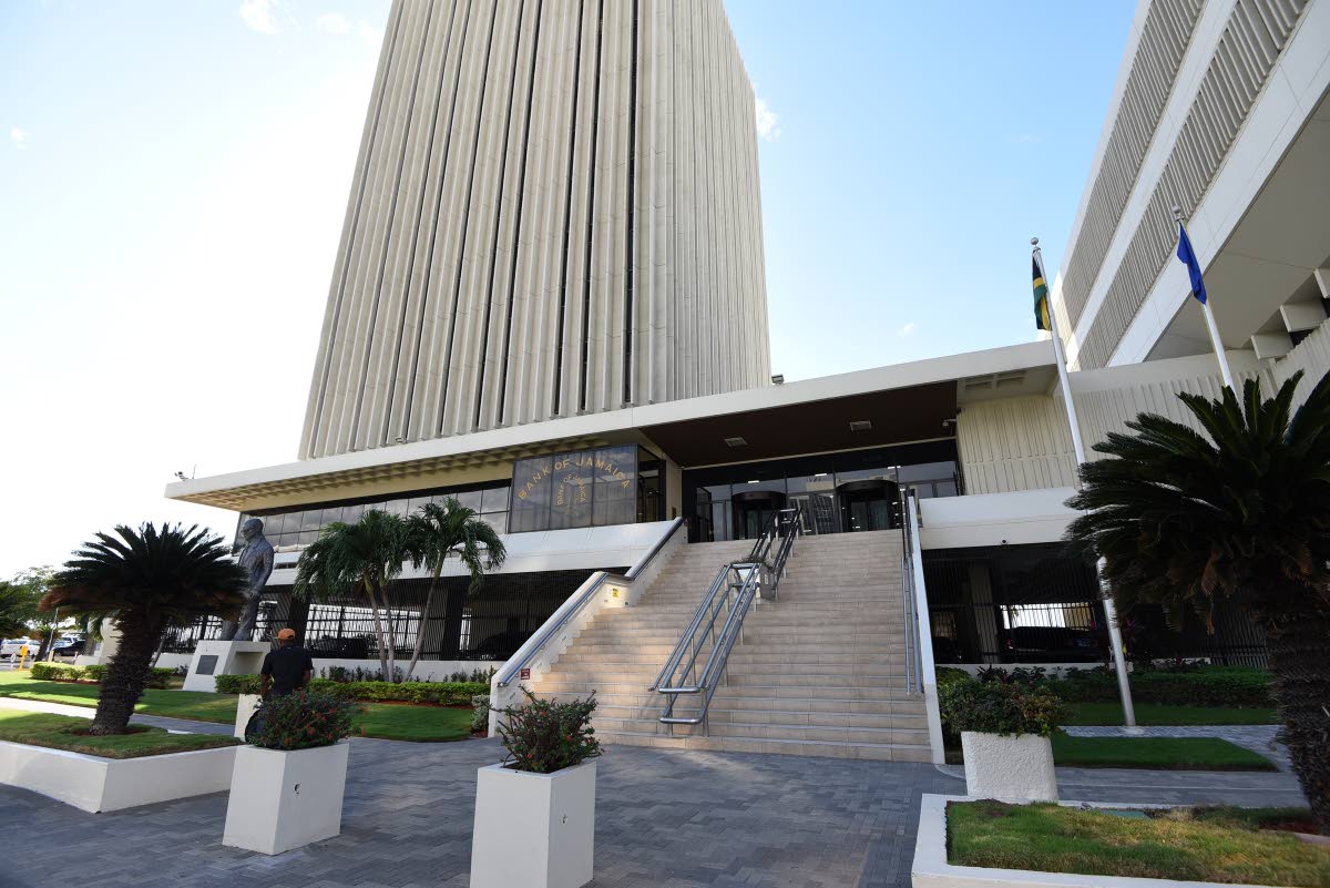 The Bank of Jamaica in downtown Kingston.