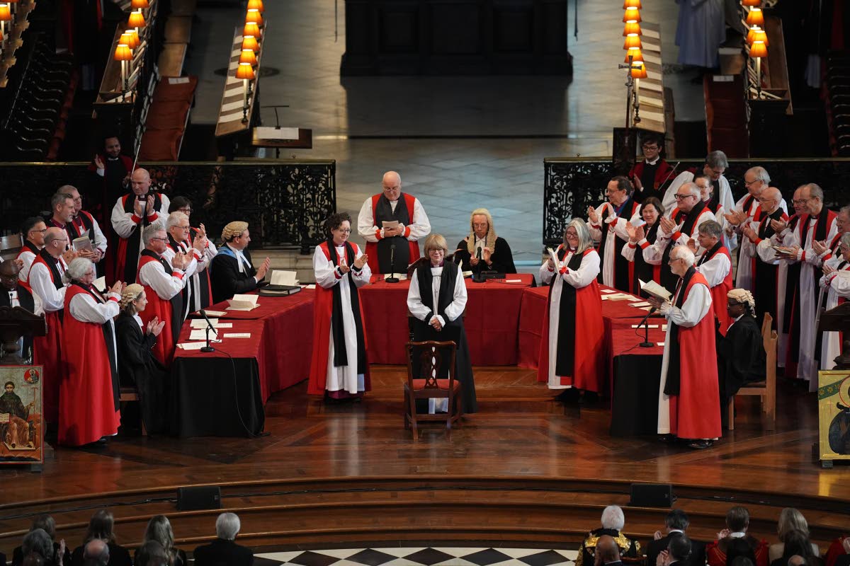 The Confirmation of Election ceremony legally confirming Dame Sarah Mullally as the new Archbishop of Canterbury, at St Paul’s Cathedral, central London, Wednesday Jan. 28, 2026.