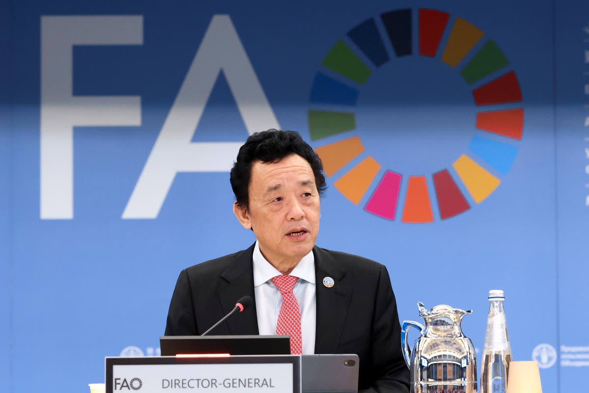 Qu Dongyu, director-general of the Food and Agriculture Organization of the United Nations.