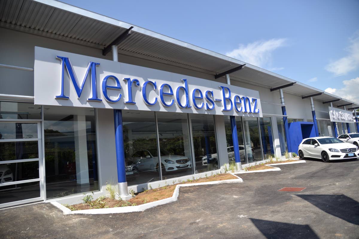 Silver Star Motors’  Mercedes-Benz showroom on South Camp Road, Kingston.