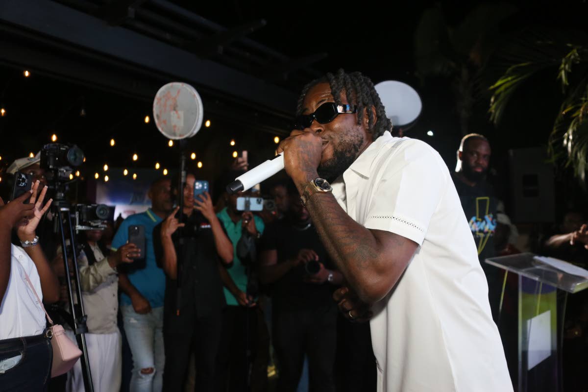 Grenadian soca act Muddy in performance at the Gen XS Infinity media launch last Saturday.