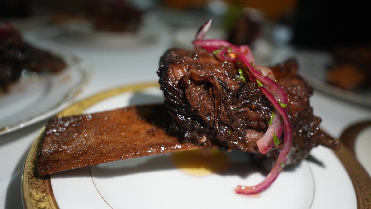 The braised short rib.