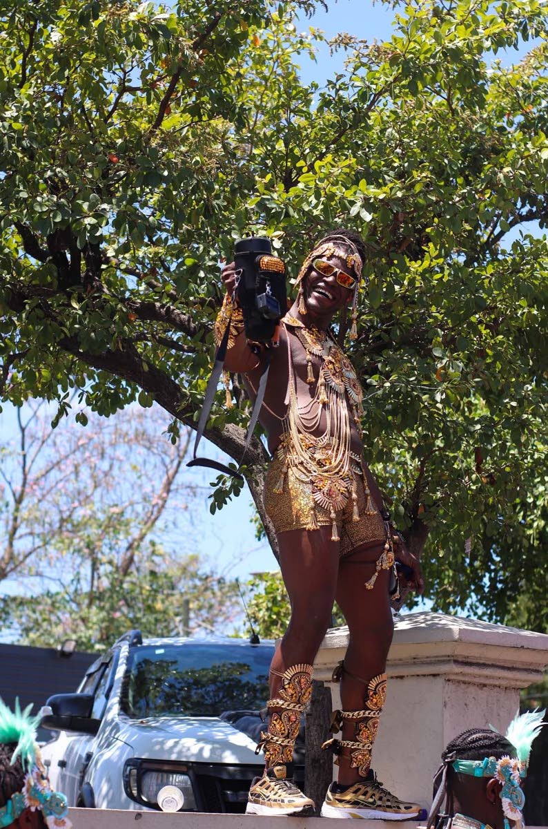 Brandon Allwood is captured in his element by Olivia Sinclair during Carnival in Jamaica 2025.