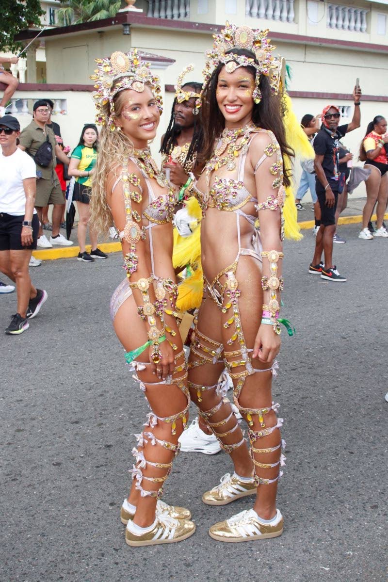 Golden girls Mattea Issa and Emily Black came out for the Xodus OlympiX Road March on Sunday.