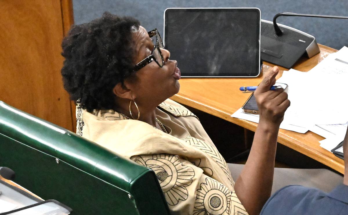 Angela Brown Burke, opposition member of parliament. 