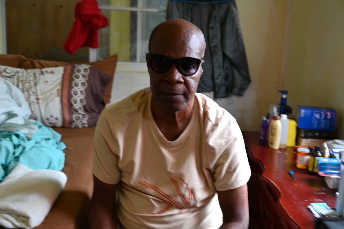
Edgar Bruce sits in the small kitchen that he lives in at the Mt Matthews Church of the Nazarene in Logwood, Shrewsbury in Westmoreland