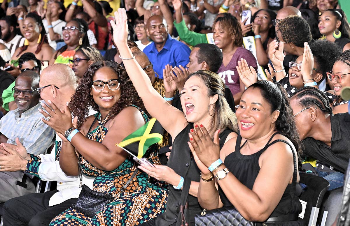 Fans cheer on their favourites at last Saturday’s Festival Song Competition Finals.