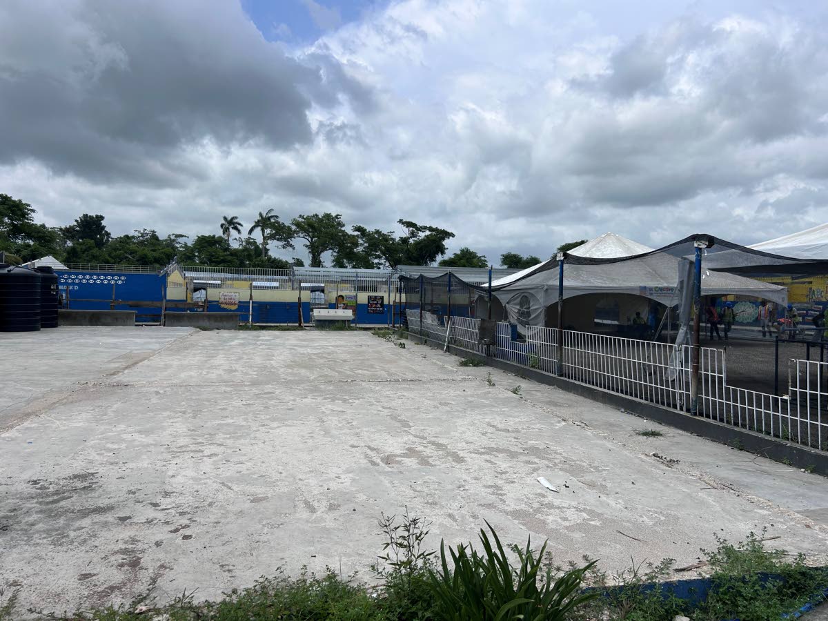 A section of the Petersfield Primary School compound where the construction of a two-storey building, to accomodate eight classrooms, is set to begin within the upcoming school term and is projected to be completed in time for the January school term. 