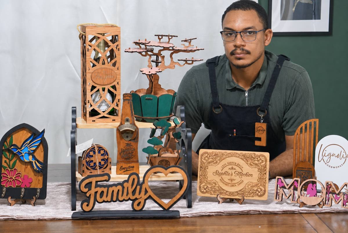 Warren Robinson, co-owner of Lignolia Woodworks.