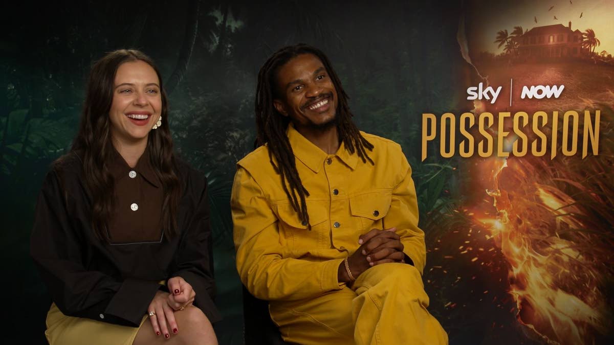 Shepherd (right) and actress Bel Powley, who portrays his half-sister in ‘Possession’, were paired for a London press junket to promote the five-part miniseries. “It went from 8 a.m. to 4 p.m. and was an exciting, fun experience,” Shepherd told ‘