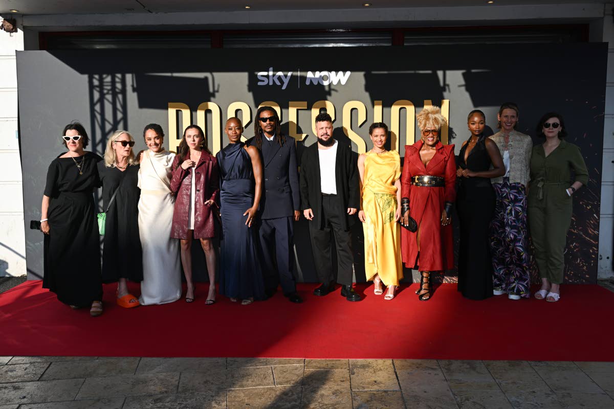 The gang’s all here! The cast and crew of ‘Possession’ hit the red carpet for the show’s premiere at London’s Brixton Ritzy cinema last Monday. Pictured (from left) are: costume designer Suzanne Cave, Ruth Kenley-Letts of Snowed In Productions, w