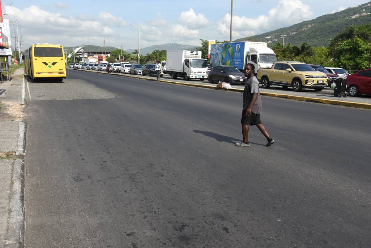 A  recently repaired section of Washington Boulevard in the vicinity of Duhaney Park and Cooreville Gardens in St Andrew.