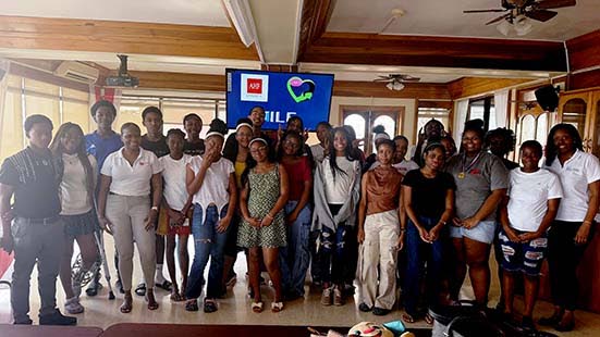 Participants in AIDS Healthcare Foundation Jamaica’s 2026 Summer Employment and Training Programme attend a Saturday training session.
