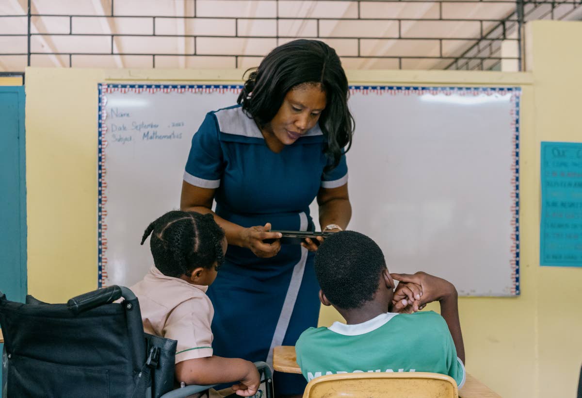Representational image of a teacher in a classroom