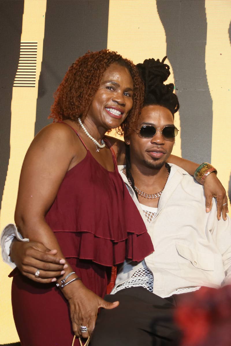 D’Yani shares a moment with his mother, Andrea Henriques.