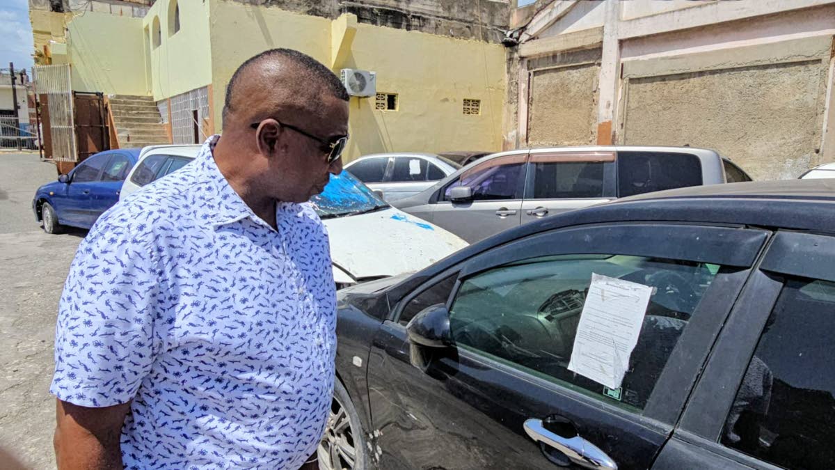Mayor of Kingston Andrew Swaby at the car pound of the Kingston and St Andrew Municipal Corporation.