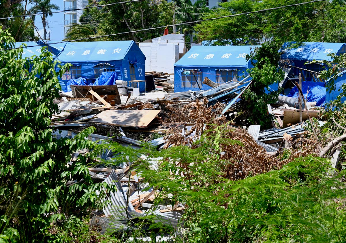 Many of the displaced families are now living in tents.