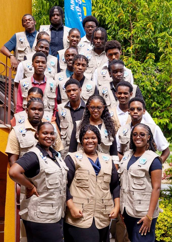 Participants in the Apprenticeship for Creative Expressions (ACE) programme, share a photo opportunity during the launch, held at the Palm Guest House & Restaurant in Montego Bay, St James, on September 29.