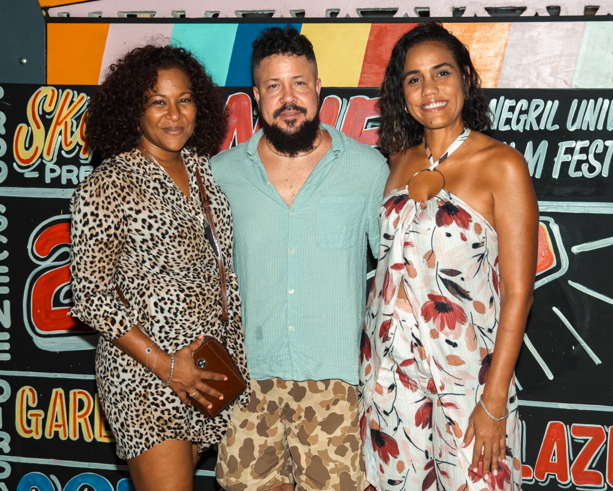 Ahead of screening select episodes of his SKY TV limited series ‘Possession’, director Storm Saulter shares company with University Hospital of the West Indies consultant psychiatrist Dr Saphire Longmore (left) and Jeunanne Alkins, creative director of
