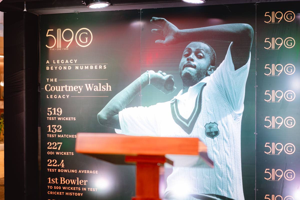 The Walsh Legacy Wall backdrop at The Opening Innings, 519G’s official commissioning ceremony in May 2026.