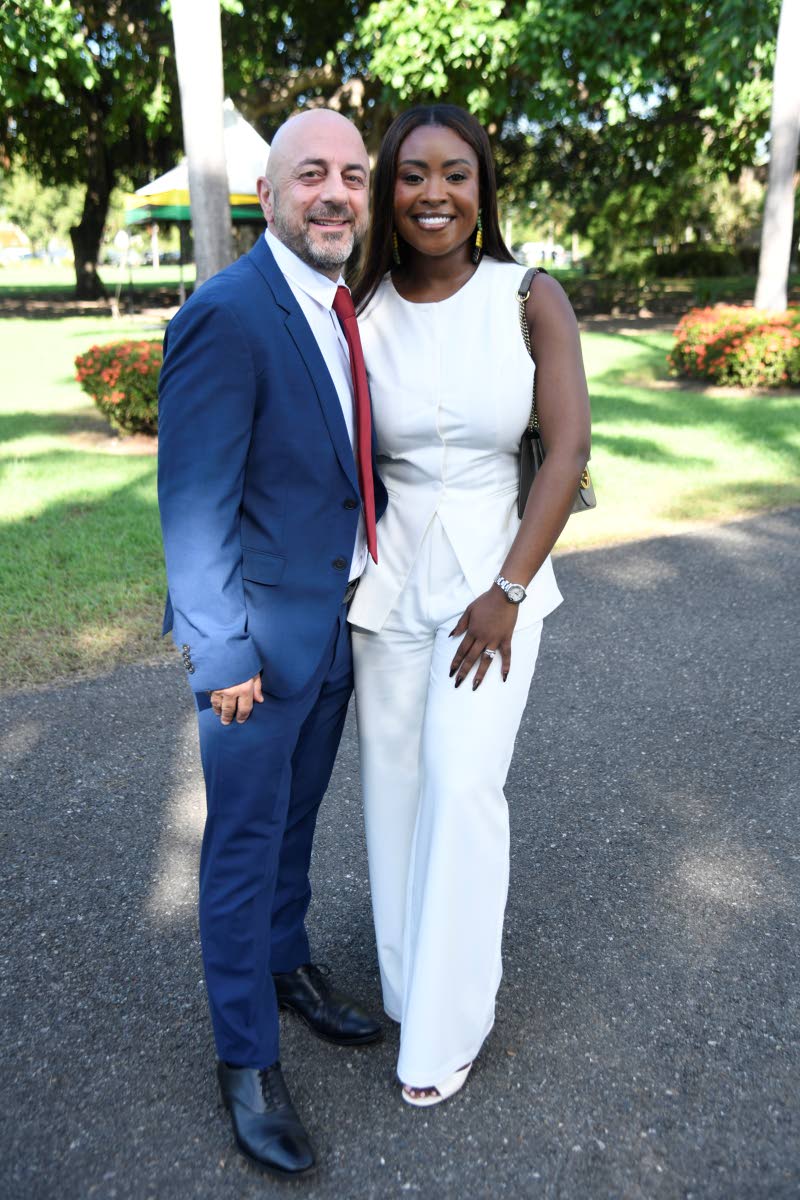 Digicel Jamaica CEO Stephen Murad shares the frame with his wife, Krystal, an attorney-at-law.