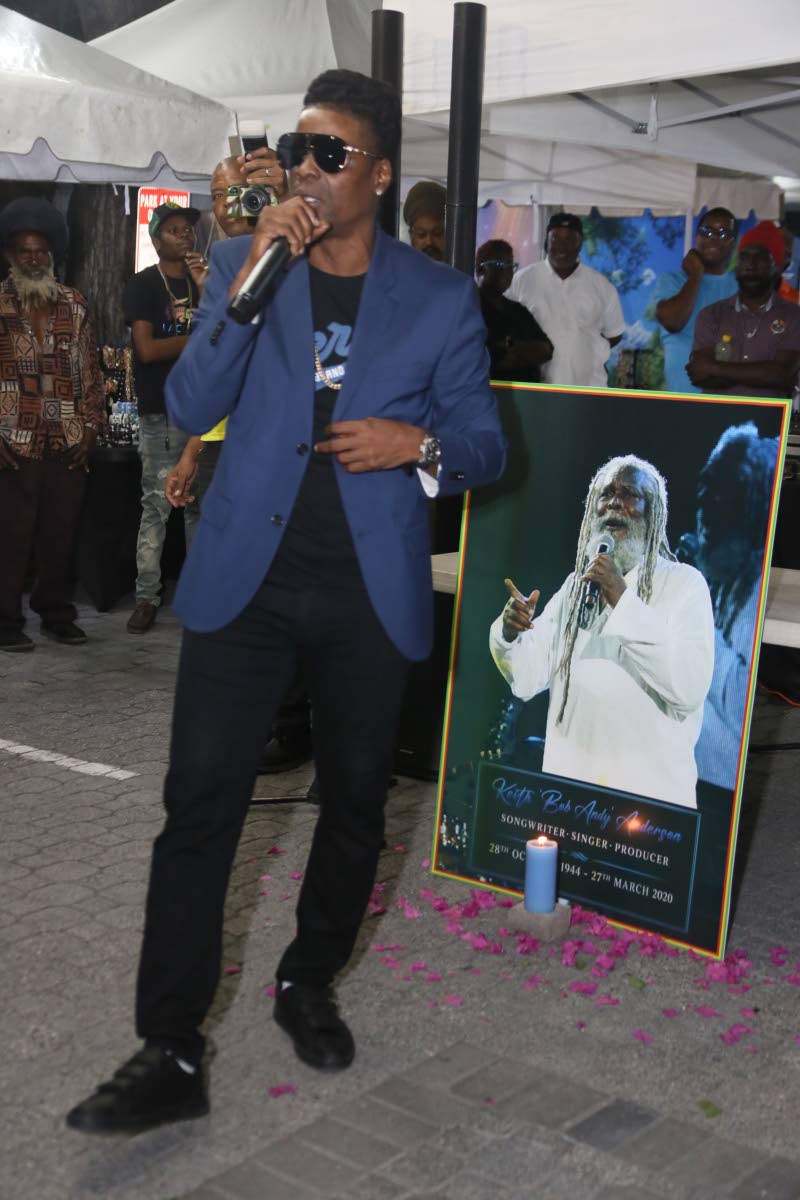 Singer J pays tribute to his uncle, reggae legend Bob Andy, performing some of the veteran singer and songwriter’s classics, and calling for greater recognition of his contributions to Jamaican music.