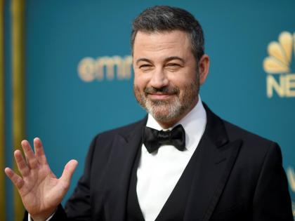 Jimmy Kimmel appears at the 74th Primetime Emmy Awards in in Los Angeles on Monday, September 12, 2022. 