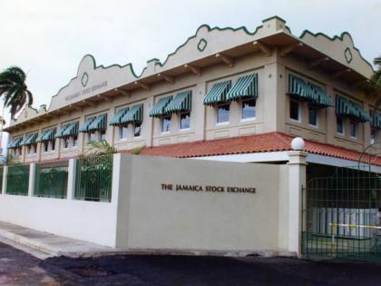 The headquarters of the Jamaica Stock Exchange, Harbour Street, Kingston.