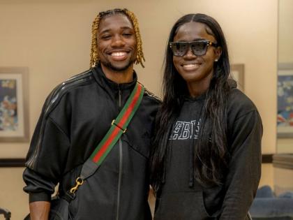 Noah Lyles and Junelle Bromfield. 