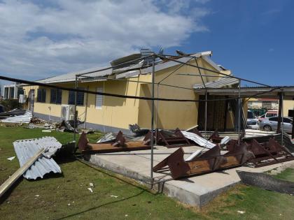 This October photo shows a section of the Falmouth Hospital in Trelawny which was damaged by Hurricane Melissa.
