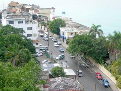 
A section of The Hip Strip as seen in 2015, home to various hospitality businesses, inclusive of entertainment spots, eateries and hotels, and retail shops in the resort city of Montego Bay.