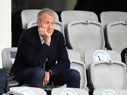 Then Chelsea football club owner Roman Abramovich attends the UEFA Women’s Champions League final football match against FC Barcelona in Gothenburg, Sweden, on May 16, 2021. 