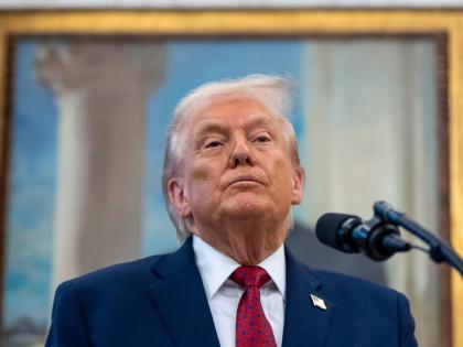 US President Donald Trump in the White House, Dec. 15, 2025, in Washington DC, USA (AP Photo)