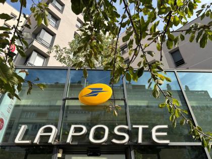 A general view of France’s national postal service, La Poste, in Paris last August.  AP 