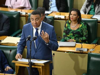 Prime Minister, Dr Andrew Holness, delivers his contribution to the 2026/27 Budget Debate in the House of Representatives on Thursday, March 19.