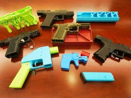 Examples of 3D printed firearms.