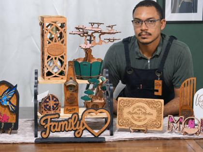 Warren Robinson, co-owner of Lignolia Woodworks.