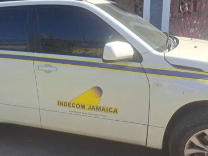 A vehicle belonging to the Independent Commission of Investigations