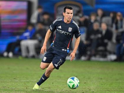 San Diego FC midfielder Hirving Lozano plays during the second half of MLS football’s Western Conference semi-final against Minnesota United on November 24, 2025, in San Diego.