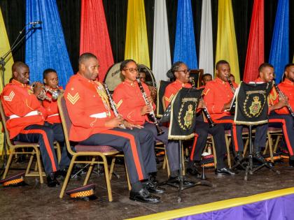 The Jamaica Regiment Band.