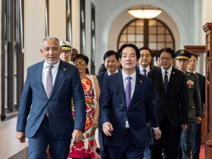 Taiwan President Lai Ching-te (right) and St Vincent and the Grenadines Prime Minister Dr Godwin Friday during the prime minister’s official visit to Taiwan.